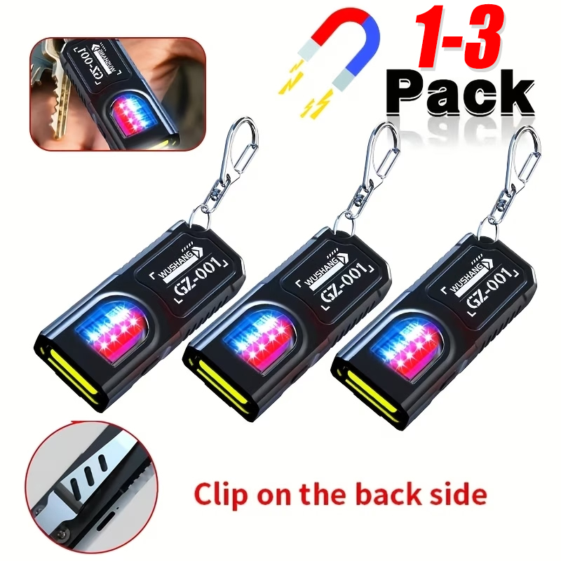 Keychain Flashlight - Мощный мини-фонарик COB LED на брелоке,