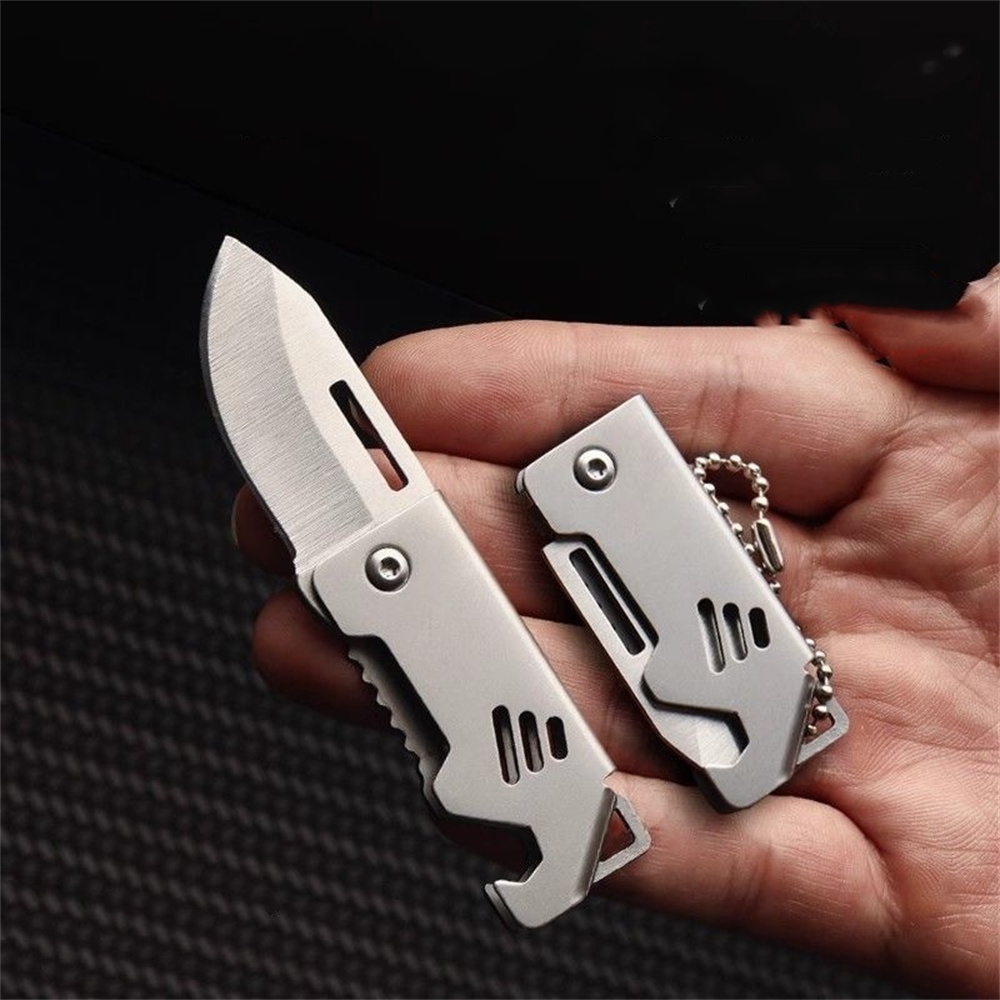 Edc Everyday Carry Knives - Портативный складной нож-брелок из нержавеющей стали,