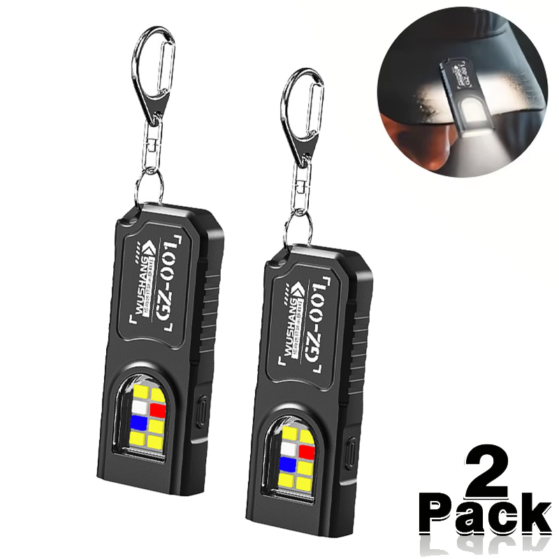 Keychain Flashlight - Многофункциональный мини-COB светодиодный брелок-фонарик USB перезаряжаемый