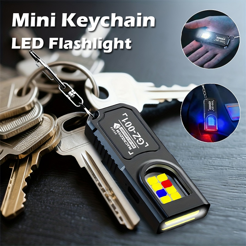 Keychain Flashlight - Мощный мини-фонарик COB LED на брелоке,