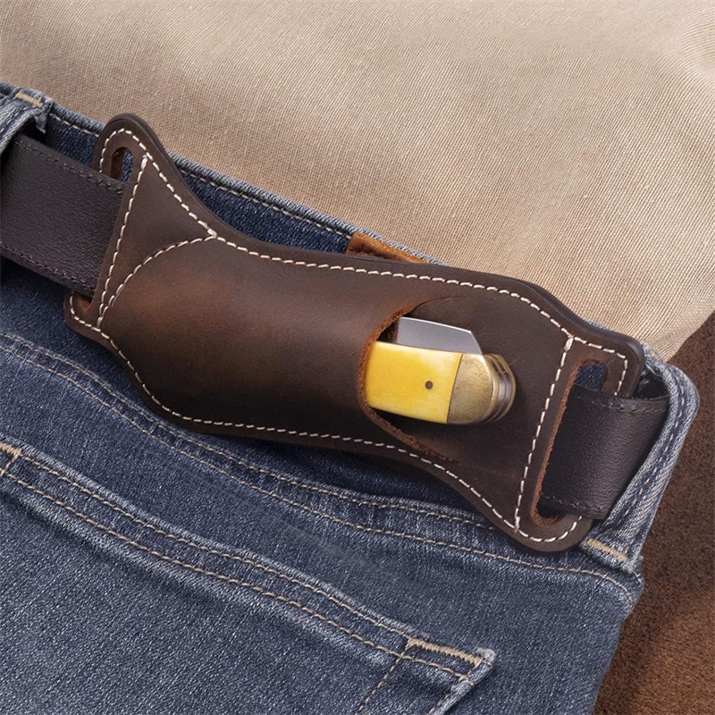 Edc Carry Knife - Наружная поясная чехол-кобура из натуральной кожи