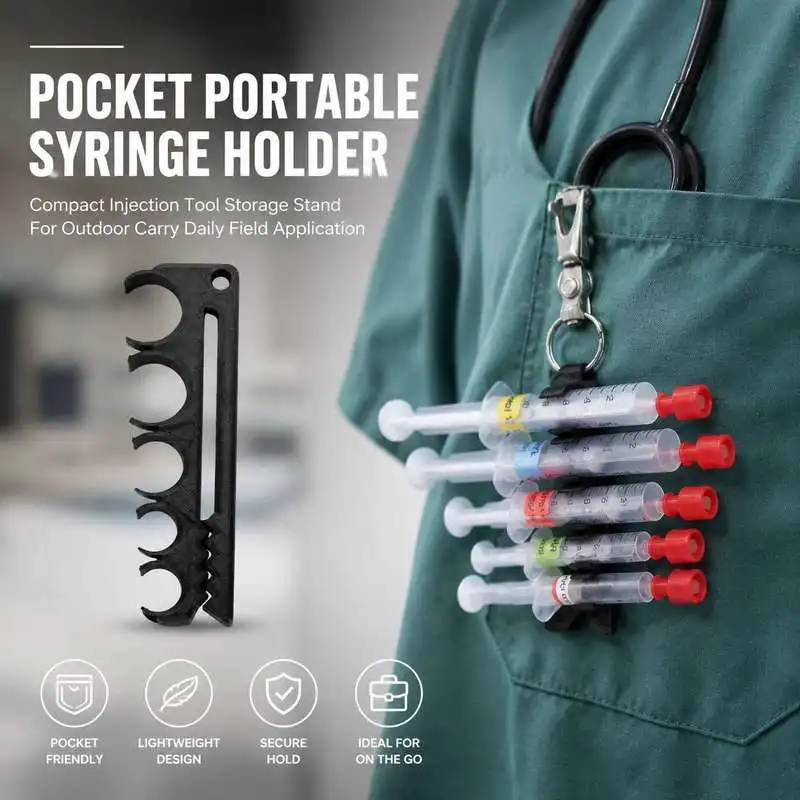 Edc Carry Pocket Pouch - Компактный портативный держатель для шприцев, карманная