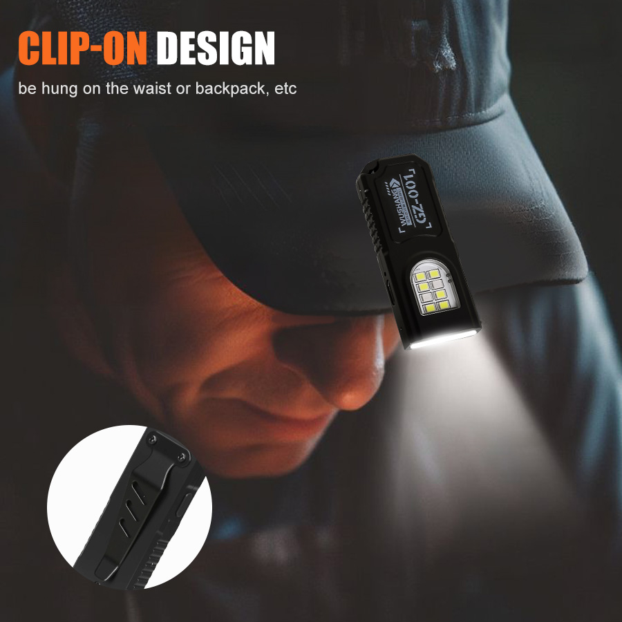 Мощный мини-фонарик COB LED на – обзор и цена Keychain Flashlight