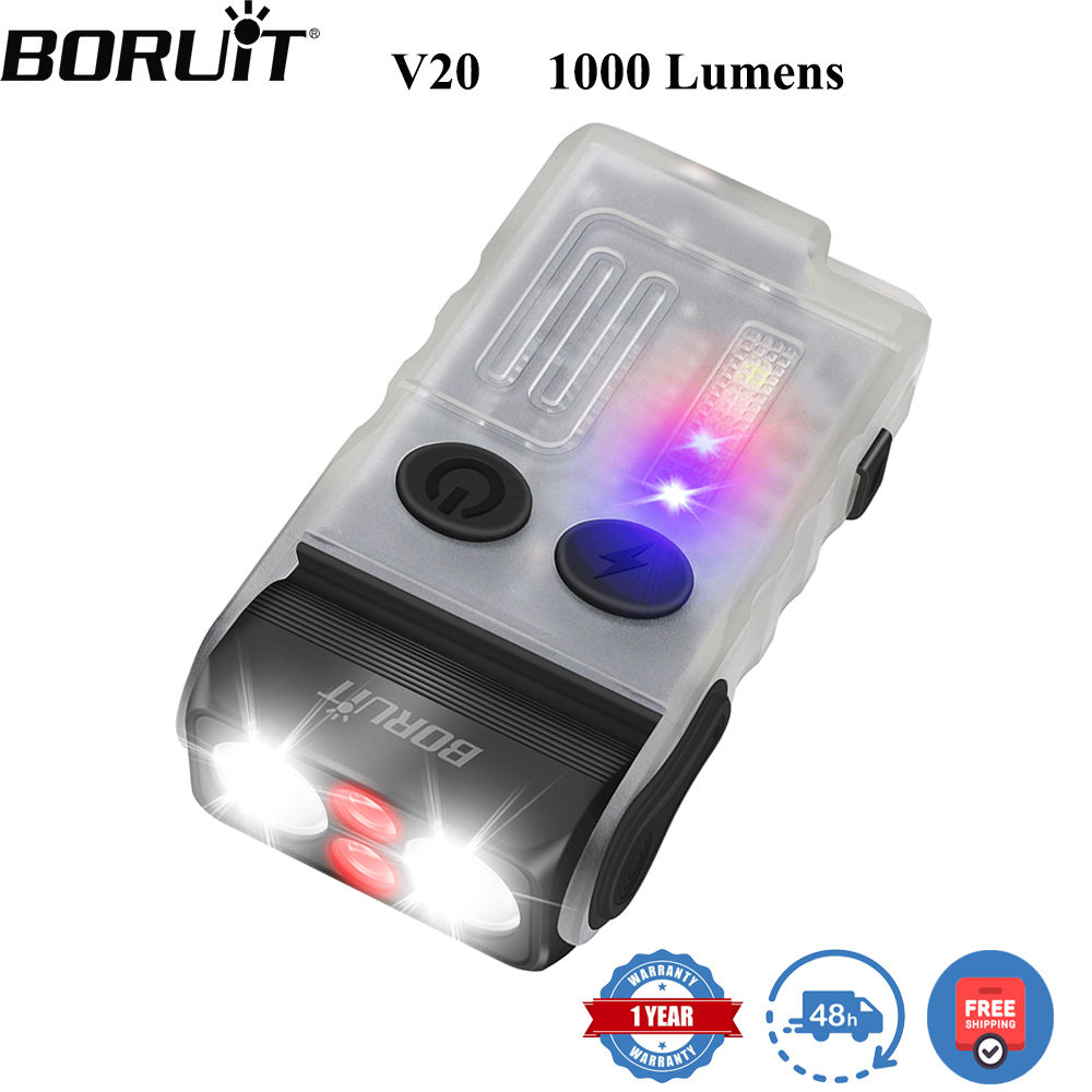 BORUiT V20 Флуоресцентный фона – обзор и цена Keychain Flashlight