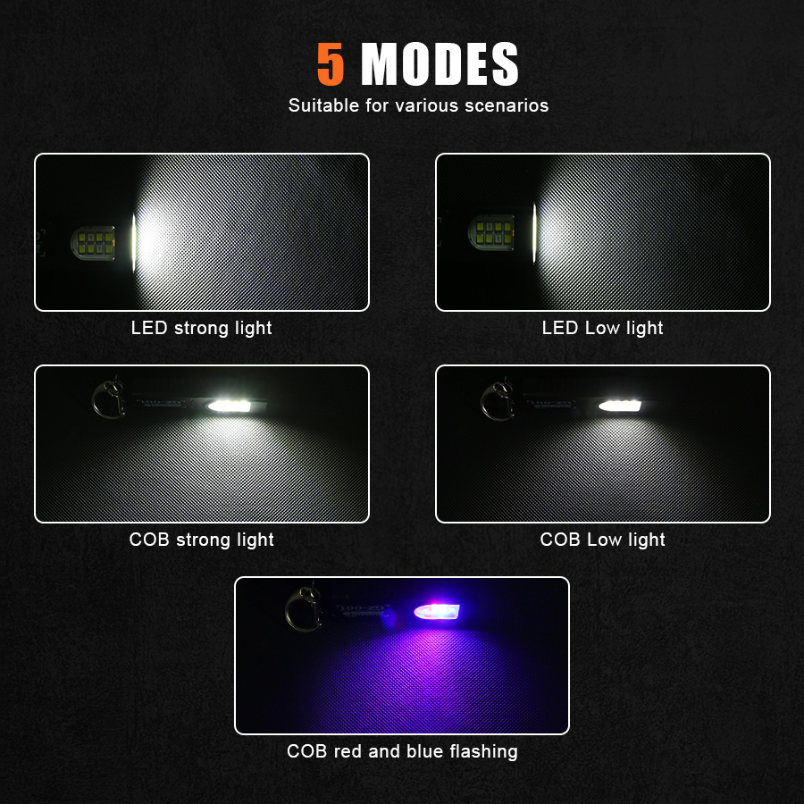 Многофункциональный мини-COB с – обзор и цена Keychain Flashlight