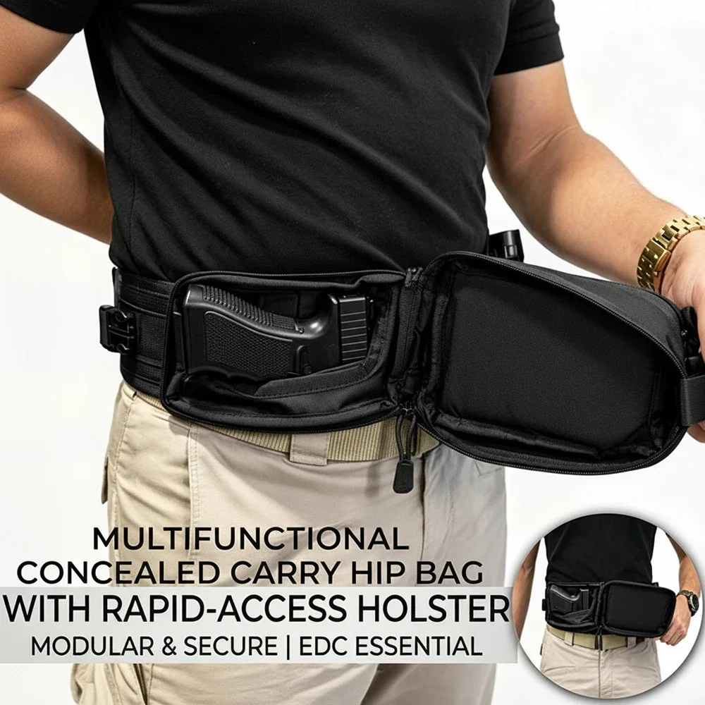 Скрытая поясная сумка для ноше – обзор и цена Edc Carry Pocket Pouch