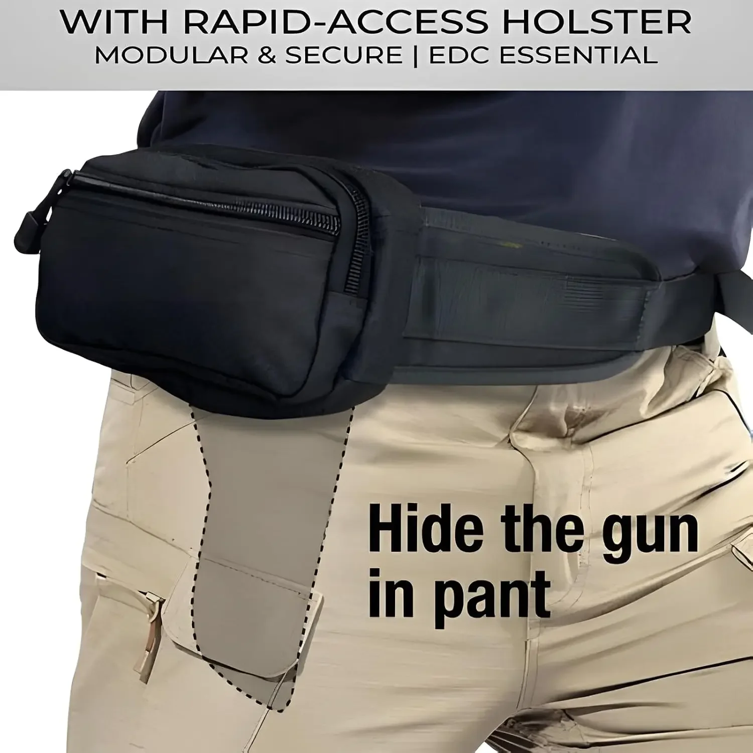 Скрытая поясная сумка для ноше – обзор и цена Edc Carry Pocket Pouch