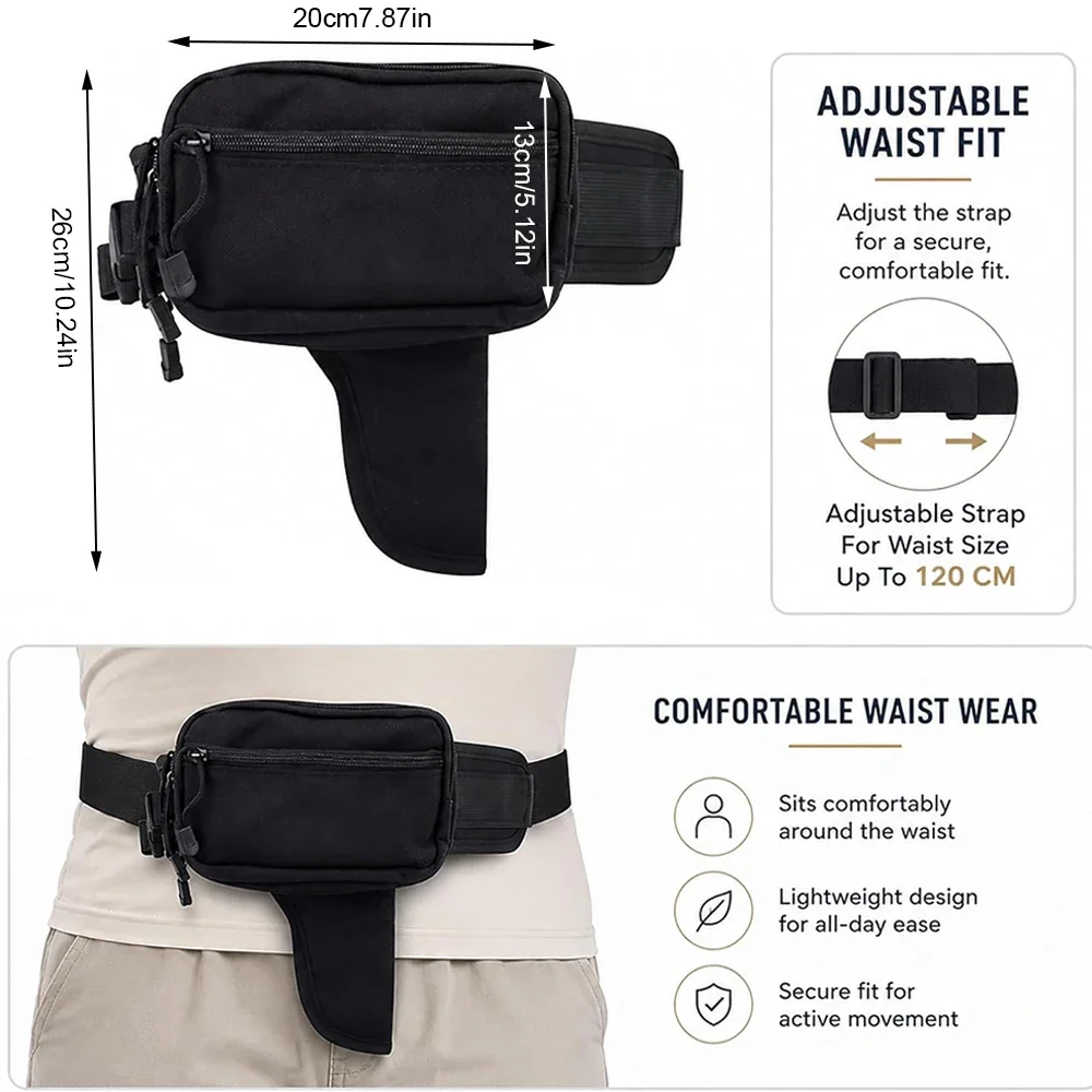 Скрытая поясная сумка для ноше – обзор и цена Edc Carry Pocket Pouch